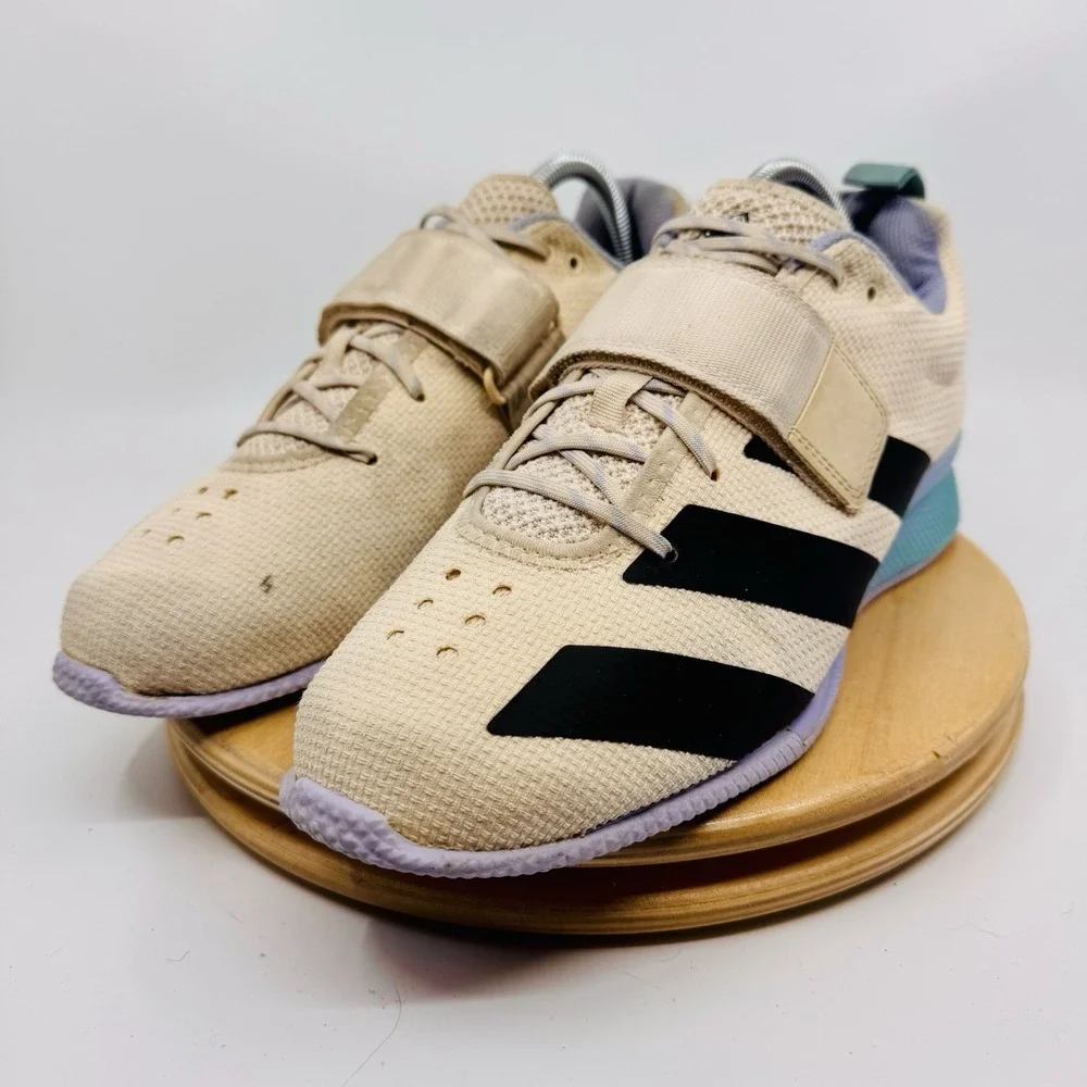 Adidas Adipower Mens 9 womens 10.5 Weightlifting Shoes‎ ivory Powerlifting
